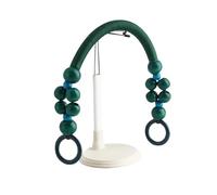 Cadena para Bolso con Cuentas Asas for bolso con cuentas de madera Color sólido, 2 uds., 19 pulgadas, cuerda nailon tejida, correa for hombro, correas for DIY(Dark green)