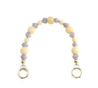 Cadena para Bolso con Cuentas Bolsa de cadena acrílica 34cm, decorativa, bolsa corta resina mano, color dopamina, accesorios funda teléfono móvil diy, 1 ud(Color13)