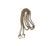 Cadena Para Bolso Correa de cadena repuesto bola 120cm y 60CM, cierre eslabón Metal, for bolso, asa for hombro, bolsos cruzados, correa(120cm Bronze)