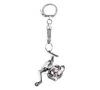 Cadena para carrete, portátil y ligera, 3,5 x 3,5 x 3 cm, llavero de viaje, mini bolso llavero, estructura de metal, para cartera, maletas, bolso, teléfono, bolso, casa, coche, etc, multicolor, A