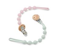 Cadena para chupete de silicona WeSweet - Cadena para chupete de silicona de alta calidad para niños y niñas, sin BPA, fácil para padres - 2 unidades