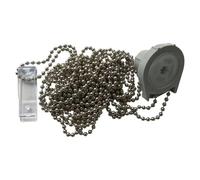 Cadena para cortina Polea (Altura: 250 cm, Platino, Metal, 1 ud.)