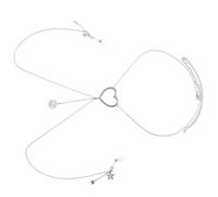 Cadena para el cuerpo, cadena para pezones, estructura de aleación ajustable para mujeres a las que les gusta destacar, ajustable, Einheitsgröße, como se describe, como se describe