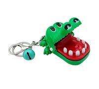 Cadena para llaves de animales con dedos para Biting Animal Keychain | Novelty Keychains | Interactive Girls Biting Hand Crocodile Toy Keychain | Interesting Gags Practical Joke Toys for 4+ Boys Girls