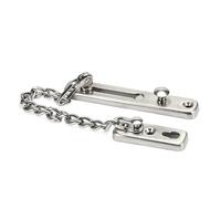 Cadena para puertas， Cadena de seguridad con resorte antirrobo, cierre reforzado pulido, protección for tornillos y accesorios(B)