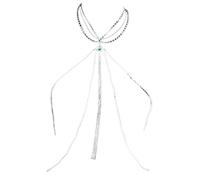 Cadena para sujetador de metal con gotas de agua para mujer, accesorios de fiesta en la playa con perlas musicales para bodas, Color2, Madera de agar, No es una piedra preciosa