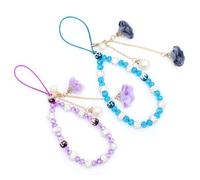 Cadena para teléfono móvil, colgante para teléfono móvil, colgante creativo de flores de yeso, colgante para teléfono móvil de cristal, colgante para teléfono móvil para colgar, colgante para teléfono