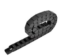 Cadena portacables de plástico semicerrada con portacables y conectores de extremo, piezas for fresadoras y fresadoras(15x30)