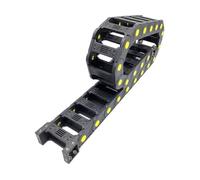 Cadena portacables Piezas de transmisión de línea de remolque, 1 metro, 20x75mm, Cable de cadena, Cable de arrastre con conectores de extremos for maquina enrutadora CNC, herramientas(R200)