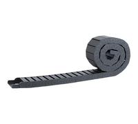 Cadena portacables semicerrada negra de 15 x 15, 15 x 20, 18 x 18 y 18 x 25, cadena de arrastre de plástico for cable de remolque.(R28mm,15x30 mm)