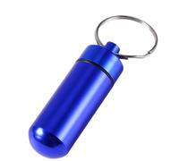 Cadena portátil para llaves de píldora, bolsa de metal, funda para píldoras, llavero, pastillero, llavero, soporte para píldoras, resistente al agua, estuche para pastillas para exteriores
