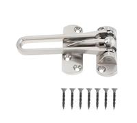 Cadena Puerta Seguridad Perno de puerta antirrobo for el hogar, barra habitación, pestillo cerradura aleación Zinc for seguridad del y Hotel, cadena, delantera abatible en U(Silver)