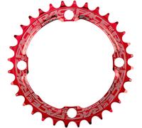 Cadena RaceFace Narrow Wide: 104mm BCD 38t Roja