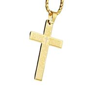 Cadena religiosa para hombre,Collar religioso para hombres | Collar de cadena Colgante Santo, religioso colgante de versículo bíblico, collar de creencia de acero inoxidable para hombres y mujer