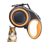 Cadena retráctil resistente para perros - Cadena de perro para pasear mascotas - Práctica cinta de nailon fuerte de 360 grados, cadena sin enredos con tira reflectante para perros pequeños/medianos