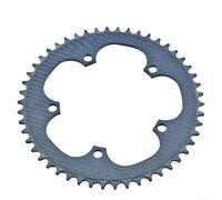 Cadena robusta de fibra de carbono para bicicleta de carretera 130BCD de 5 pernos de una sola rueda de cadena que soporta 9 13 velocidades 48T/50T/52T (50T)