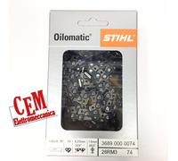 Cadena STIHL Micro 74 M para Motosierra MS 271/240/261 Barra 45 mm .325 1,6 mm
