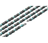 Cadena SUMC 12S SX12SL for bicicleta de montaña, ultraligera, con hebilla mágica hueca, for ciclismo de carretera, accesorios de 12 velocidades(BLACK GREEN)