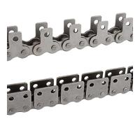 Cadena transportadora de transmisión rodillos accionamiento un solo orificio y doble cadena placa recta 08B 1,5 metros(2 Wings 1 Hole)