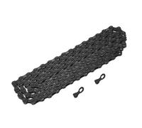 Cadena ultraligera de 11 velocidades, cadena de bicicleta de montaña a juego con hebillas medias huecas, fácil de instalar, color negro