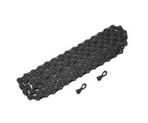Cadena ultraligera de 11 velocidades, cadena de bicicleta de montaña a juego con hebillas medias huecas, fácil de instalar, color negro
