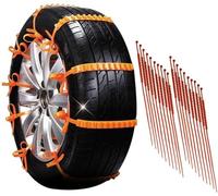 Cadenas Antideslizantes Universales For Neumáticos De Nieve, Bridas De Plástico Reutilizables Y Portátiles For Emergencias, For Camionetas Y SUV.(20pcs)