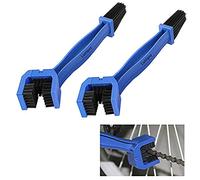 Cadenas Cepillo de Limpieza Kettenbürste Limpia Cepillo de Limpieza para Cadenas de Moto,para Bicicleta o Scooter,Azul,2 Piezas