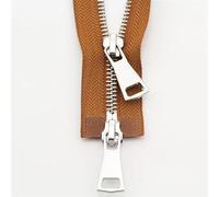 Cadenas, Chaqueta de doble cursor, ropa bricolaje, repuesto for prendas, suministros hechos a mano(Brown,70 cm)