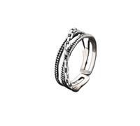 Cadenas Color Plata Anillo para Niña Regalo Personalidad Minimalista Envoltura Joyería D