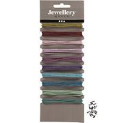 Cadenas de cuentas de colores, D: 1,5 mm, colores variados, 10 x 80 cm