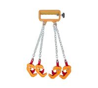 Cadenas de elevación, Abrazadera de elevación de Tambor de Aceite de Acero aleado de Alta Resistencia - Elevador de Tambor Tipo Cadena con Gancho, esparcidor de almacén Industrial, Duradero