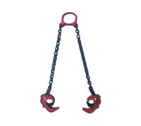 Cadenas de elevación, Ganchos elevadores de bidones con Capacidad de 500 kg - Abrazadera de Cadena para bidones de Aceite para almacenes industriales, diseño Resistente, Ideal para la manipu