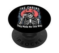 Cadenas de Esqueleto de Jugador de Golf de Disco me hicieron Golfista de PopSockets PopGrip Adhesivo