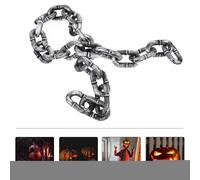 Cadenas de Halloween - Cadena para Cosplay - 1.5 Metros Decoración Realista para Exterior Cementerio Interior Prisión Casa Encantada Fiesta Escena Halloween