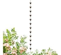 Cadenas de lluvia para canalones de lluvia decorativas robustas | Reemplazo de canalón Para drenaje de aguas pluviales exterior casa jardín patio