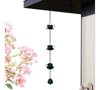 Cadenas De Lluvia Para Canalones Estilo Copa Vintage | Recambio Para Canalones Para Terraza Balcón Jardinería Porche Patio Césped Sendero Patio Interior Jardín Trasero