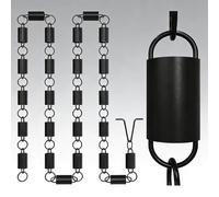 Cadenas de Lluvia para Exteriores, cascadas de Lluvia para jardín, Patio, recolección de Agua de Lluvia, canalón (1,2,4 m/8 pies)