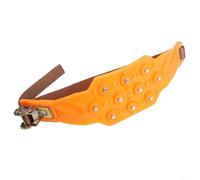 Cadenas de neumáticos antideslizantes hechas de acero importado y para TPU para una conducción segura en hielo, nieve y barro con hebillas ajustables, amarillo y negro, 4 piezas (amarillo)