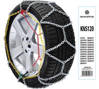 Cadenas De Nieve 9 Mm Grupo 120 Homologadas Italia EN 16662-1 Montaje Rápido