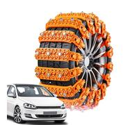 Cadenas De Nieve Para Automóvil - Paquete De 10 Cadenas Antideslizantes Para Neumáticos, Cables De Tracción De Invierno Resistentes | Tormenta De Nieve Helada Seguridad En La Conducción, Agarre De Las