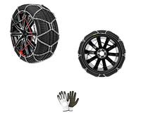 Cadenas DE Nieve para NEUMÁTICOS 265/45-20 CIRCULO 20" (16471) Pareja Cadena DE Coche Malla COMPACTA 12MM APROBADA LAMPA para Llantas Llantas Coches Ice DE Emergencia