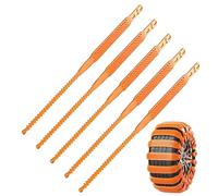 Cadenas de nieve para neumáticos de coche - Cinco correas de tracción de alta resistencia que se sujetan de forma segura en la nieve y, cadenas antideslizantes para coche, camión, sedán, camioneta