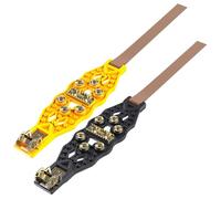 Cadenas de nieve resistentes - Dispositivos de tracción antideslizantes para neumáticos sobre hielo de invierno | Equipos de seguridad silenciosos para coches | Perfecto para Senderismo Remolque