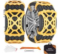 Cadenas De Nieve Universales Para Coche, 6 Unidades Antideslizantes, Para Neumáticos De 165 A 265 Mm De Ancho, Para Vehículos Utilitarios Deportivos, Fáciles De Montar Para Invierno, Hielo, Barro
