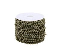 Cadenas de perlas de rodillos de pie de acero inox Iron Ball Bead Chain 10 yards 1.5-2.4mm Multicolor for DIY Jewelry(Bronze,2mm)