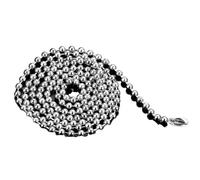 Cadenas de perlas de rodillos de pie de acero inox Stainless Steel Ball Chain 2.4mm Width 15-100cm Multicolor 12pcs(Silver,35cm)