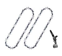 Cadenas de sierra de 6 pulgadas / 15 cm, 2 paquetes de cadena de repuesto para motosierra Troozy y sierra de barra, división LP de 6,35 cm (1/4 pulgadas), 37 eslabones, ancho de vía de 1,1 mm, plato