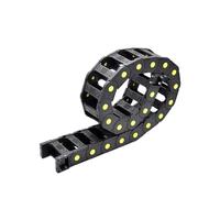 Cadenas de transmisión de plástico, cadena de arrastre de puente abierto con conectores de extremo, transportador de alambre for máquinas herramienta(75mm,20x50mm)