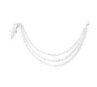 Cadenas de zapatos ajustables de acero inoxidable con diseño de cruz hueca, accesorio de moda para tenis y calzado casual