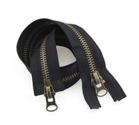 Cadenas, Doble cursor for cremalleras de abrigos, chaquetas y plumíferos. Reparación Accesorios costura for sastrería(A,80cm)